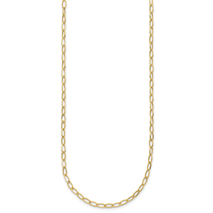 14k Oval Link Necklace