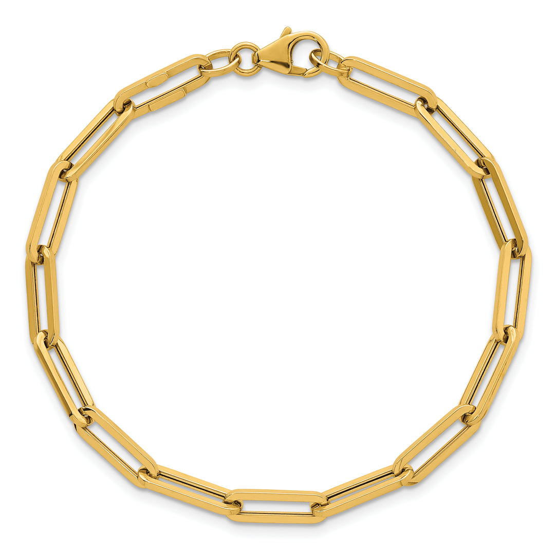 14k Polished 7.5in Paperclip Link Bracelet