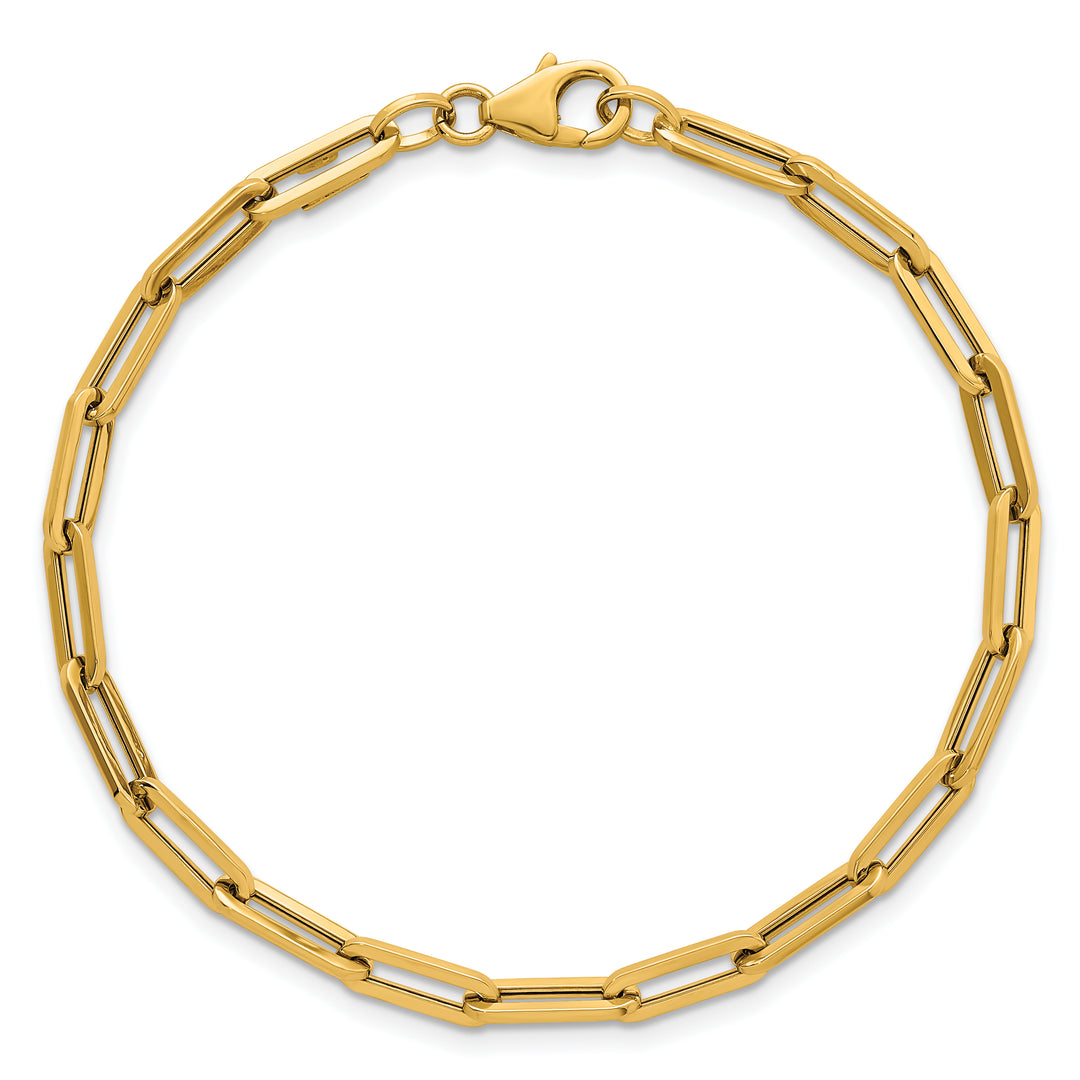 14k Polished 7.5in Paperclip Link Bracelet