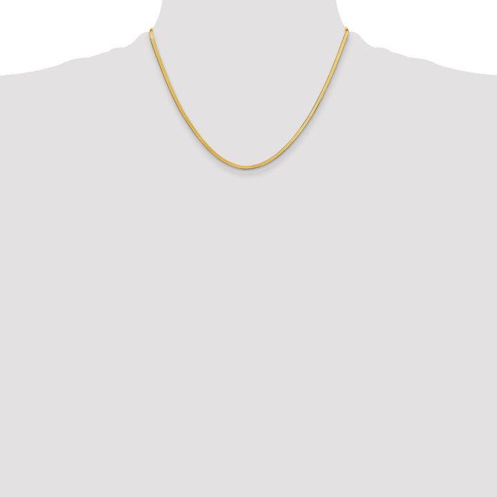 14k 2.5mm Silky Herringbone Chain