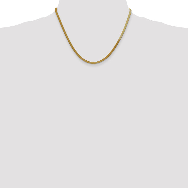 14k 3mm Silky Herringbone Chain
