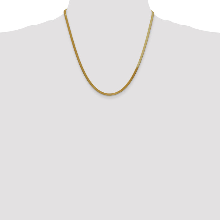 14k 3mm Silky Herringbone Chain