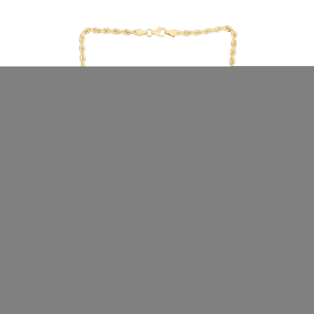 14K 3.7mm Silk Rope Chain