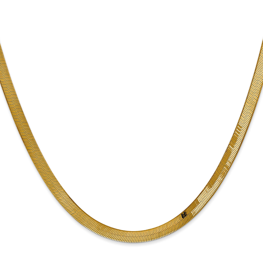 14k 4mm Silky Herringbone Chain