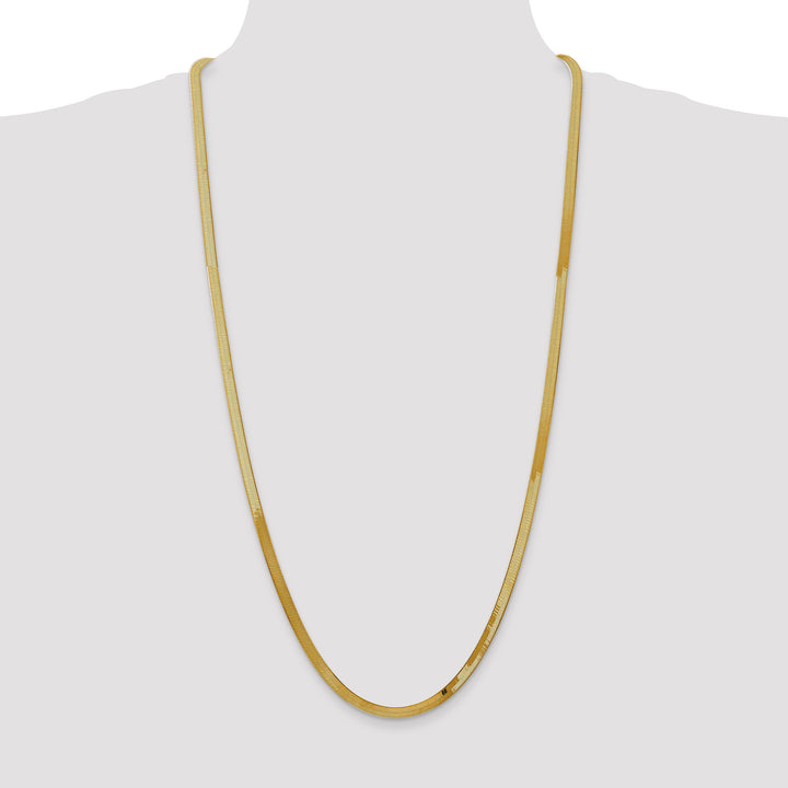 14k 4mm Silky Herringbone Chain