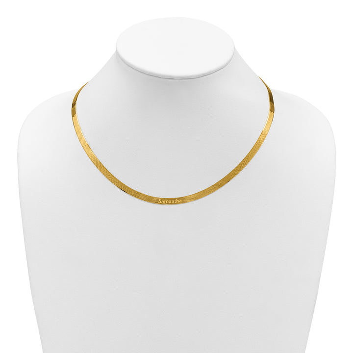 14k 5mm Silky Herringbone Chain