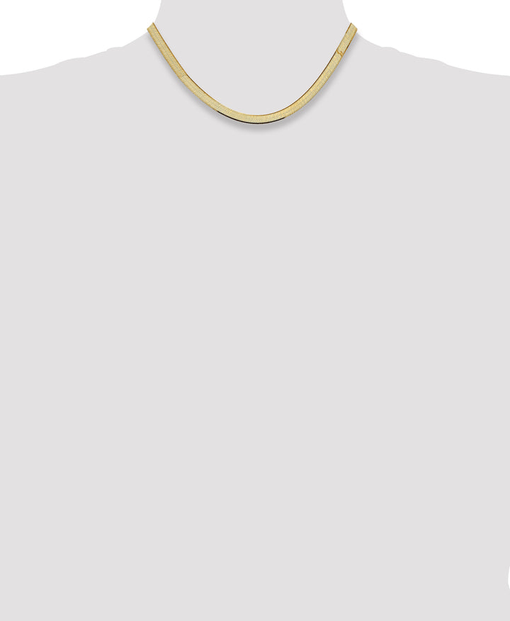 14k 5.5mm Silky Herringbone Chain