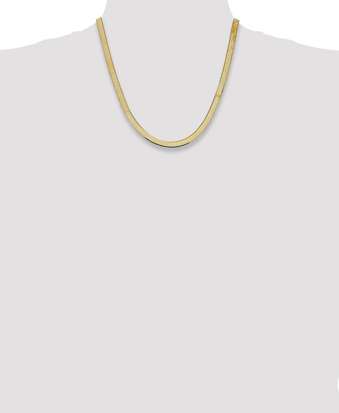 14k 5.5mm Silky Herringbone Chain