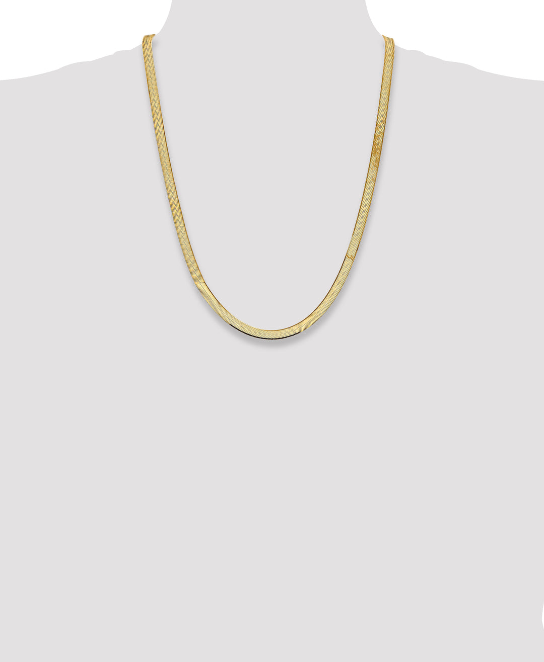 14k 5.5mm Silky Herringbone Chain