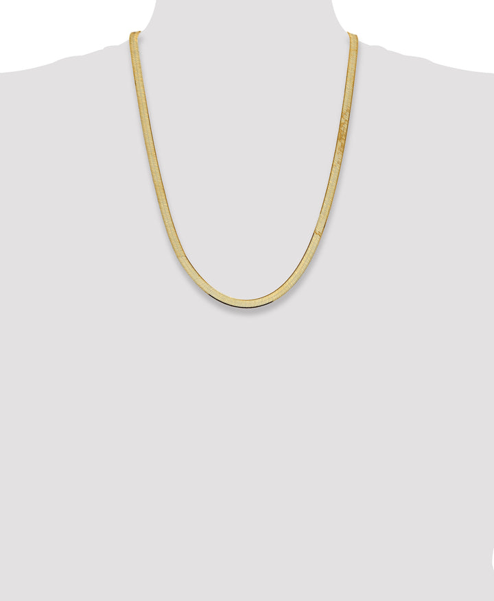 14k 5.5mm Silky Herringbone Chain