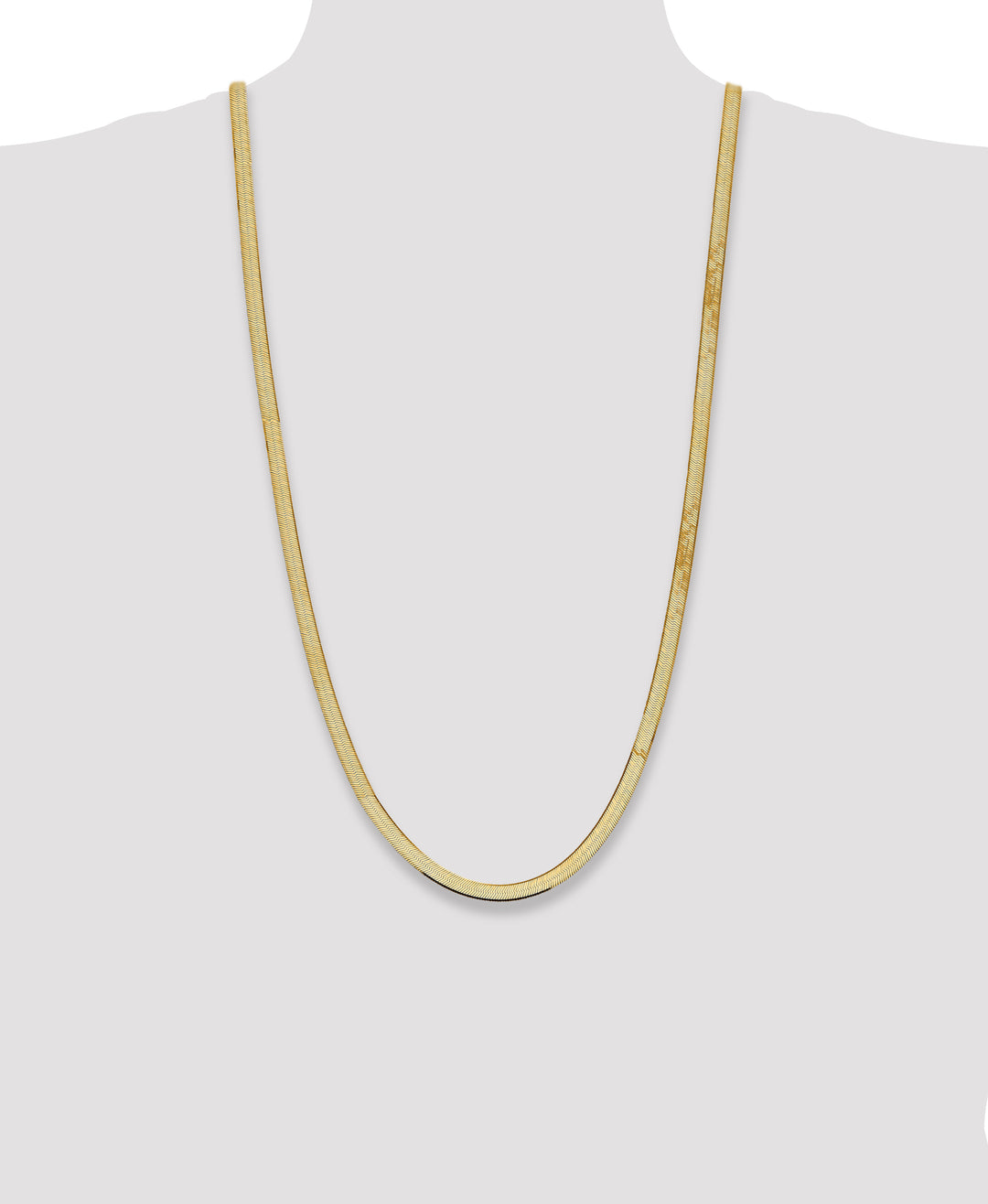 14k 5.5mm Silky Herringbone Chain