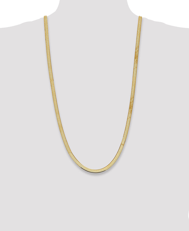 14k 5.5mm Silky Herringbone Chain