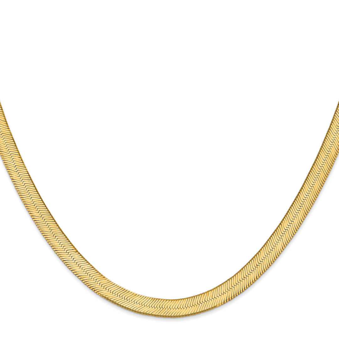 14k 6.5mm Silky Herringbone Chain
