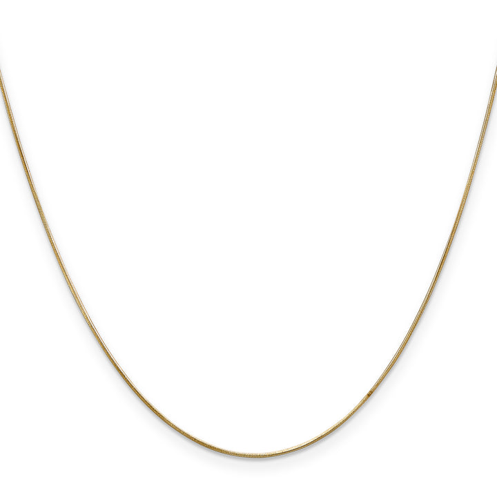14k .65mm Round Snake Chain