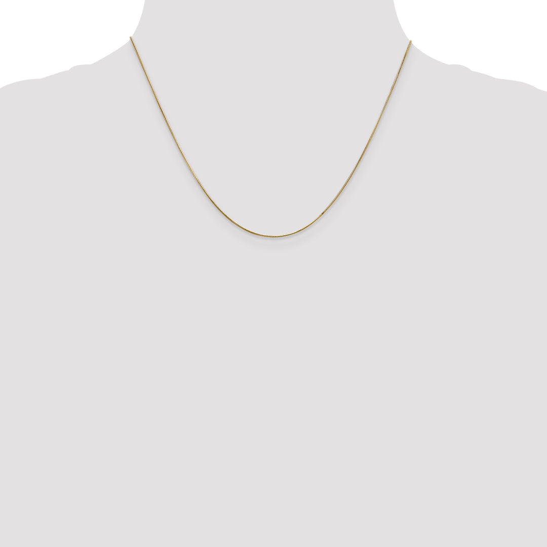 14k .65mm Round Snake Chain