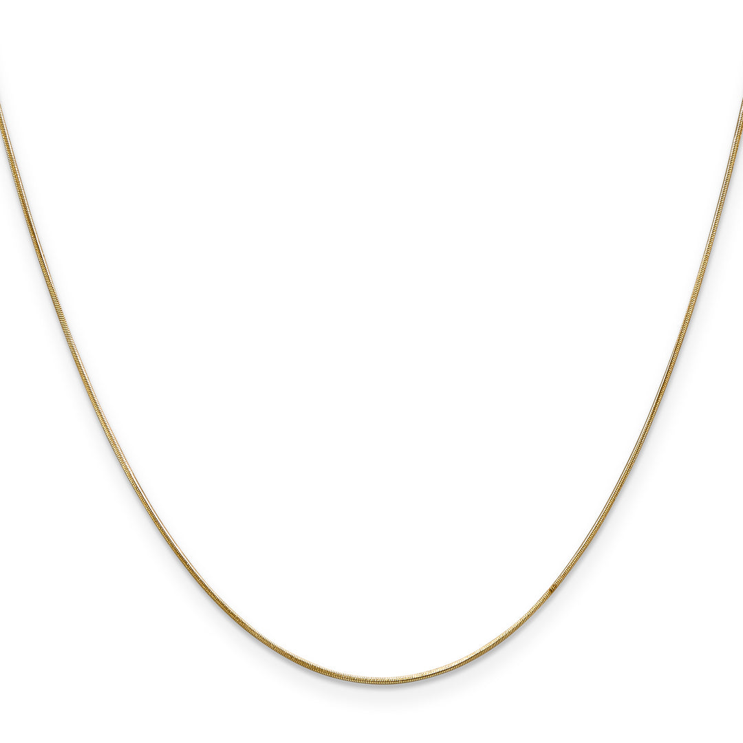 14k .65mm Round Snake Chain