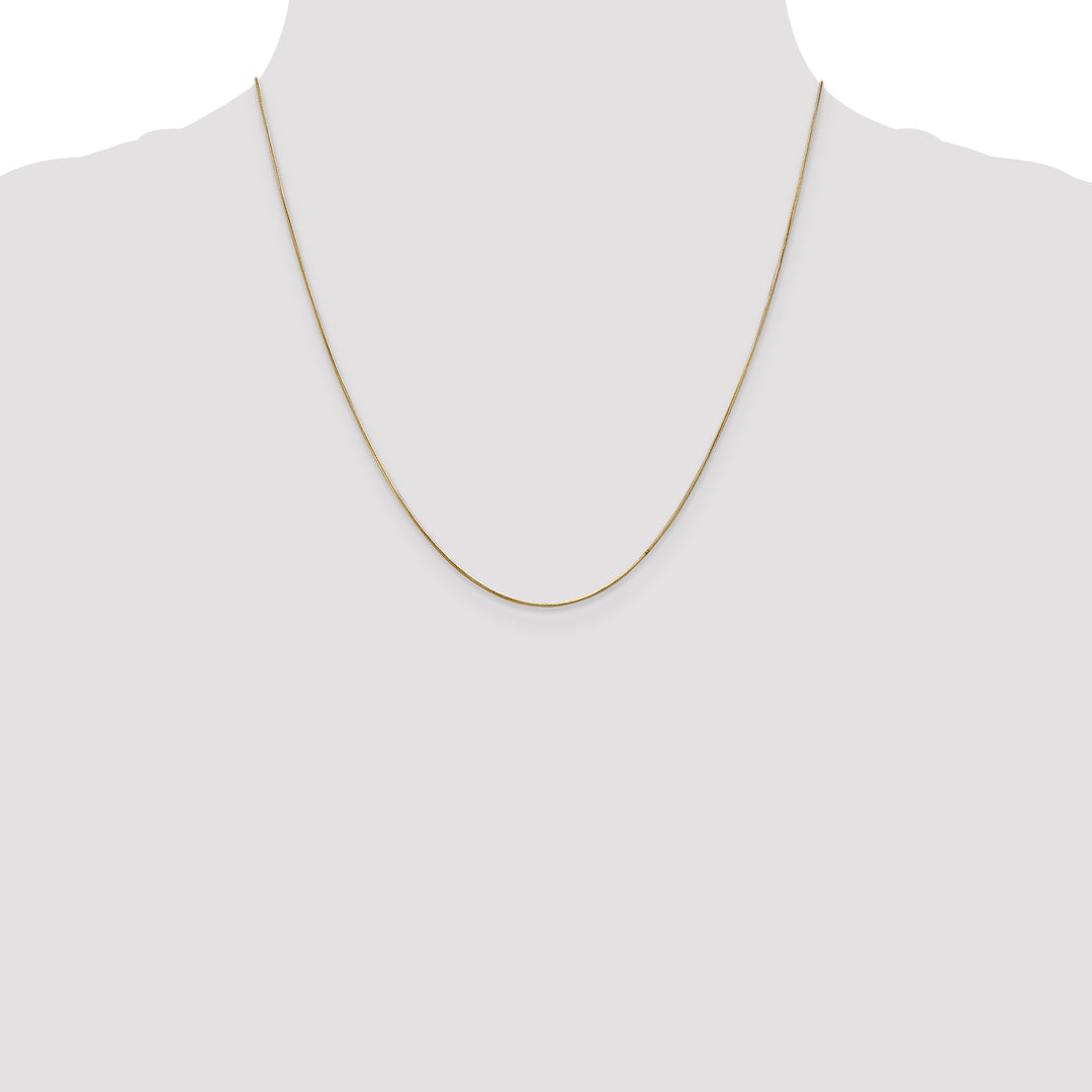 14k .65mm Round Snake Chain