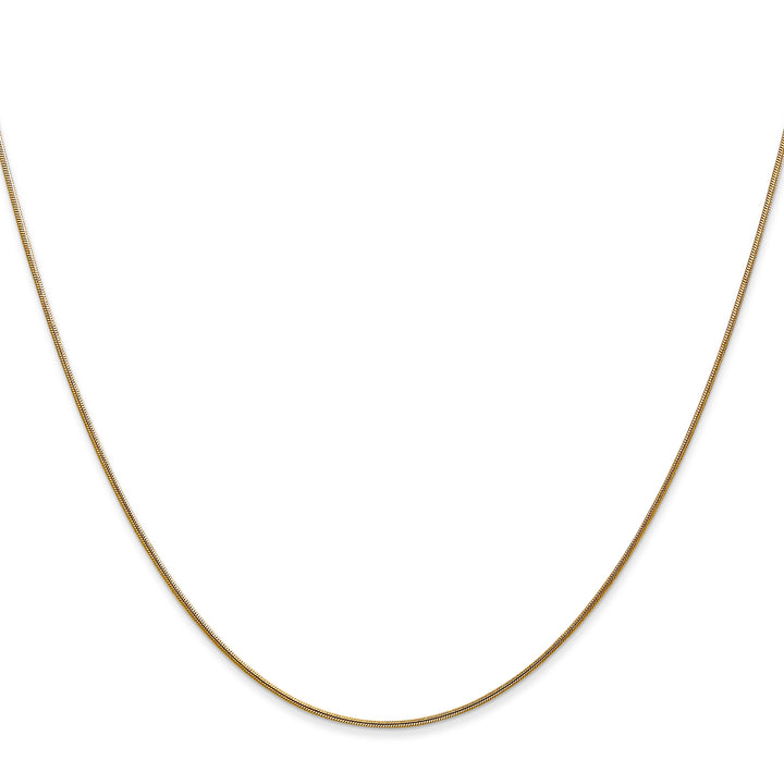 14k .8mm Round Snake Chain