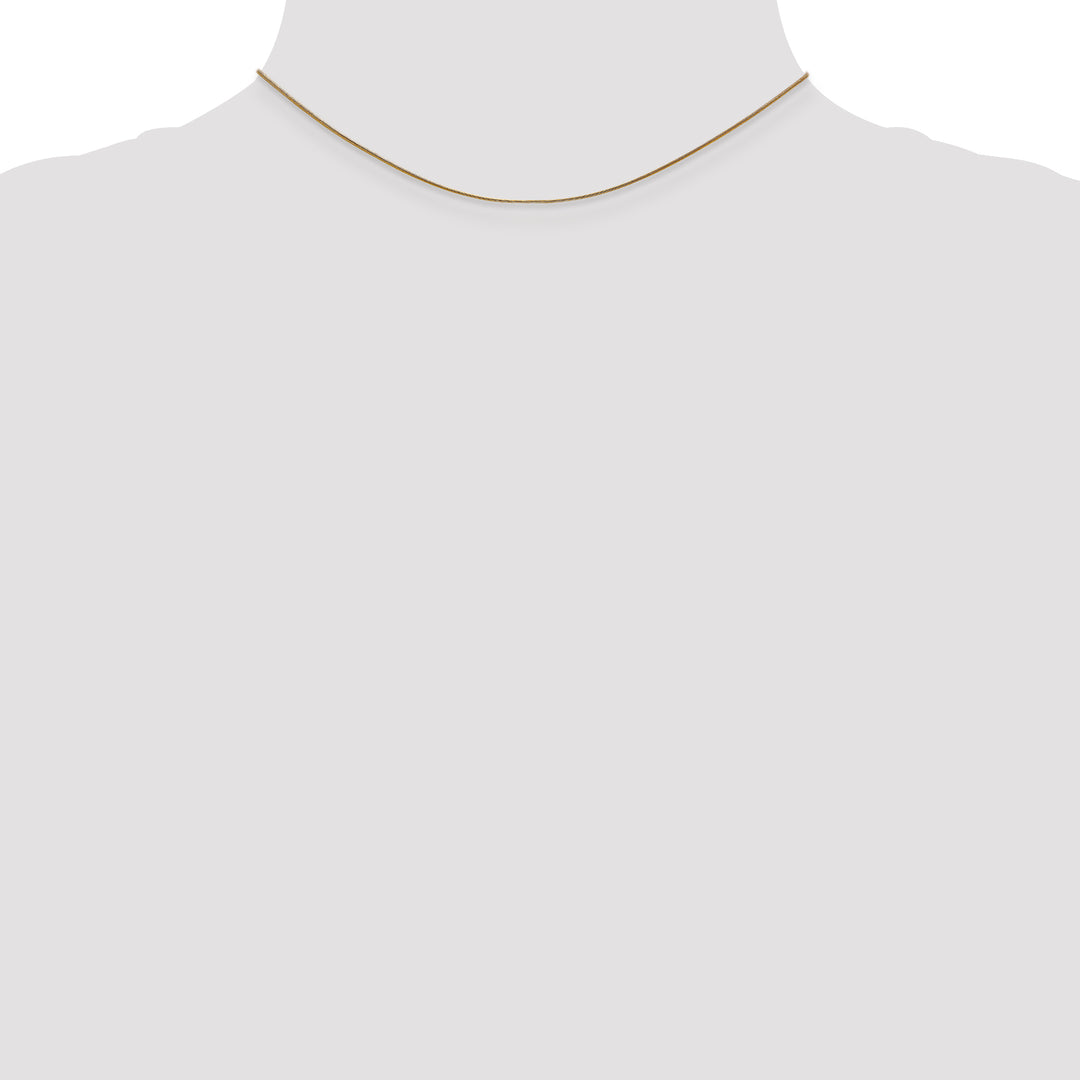 14k .8mm Round Snake Chain
