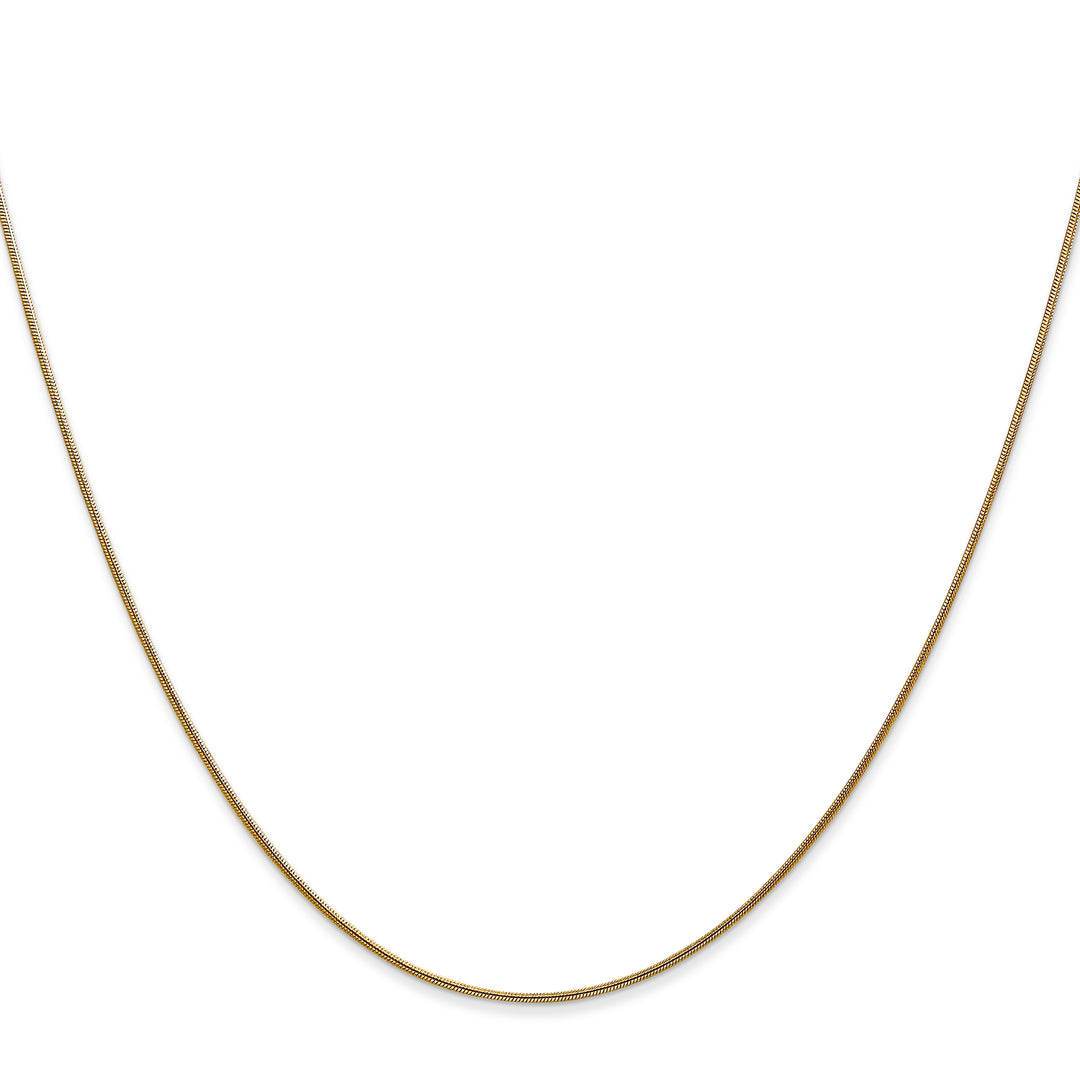14k .8mm Round Snake Chain