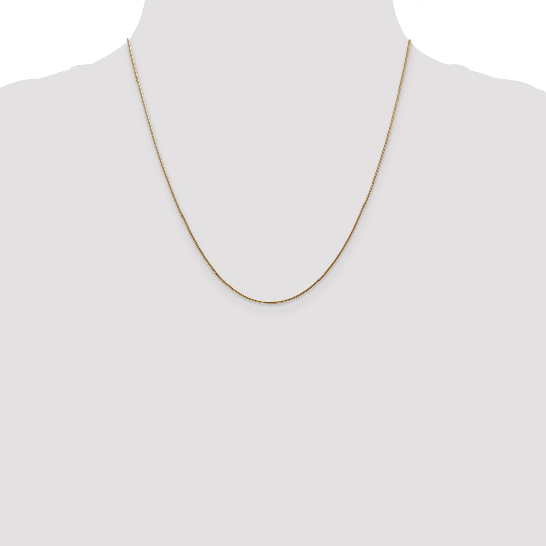 14k .8mm Round Snake Chain
