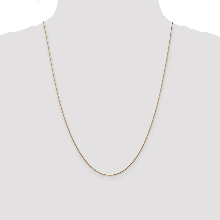 14k .8mm Round Snake Chain