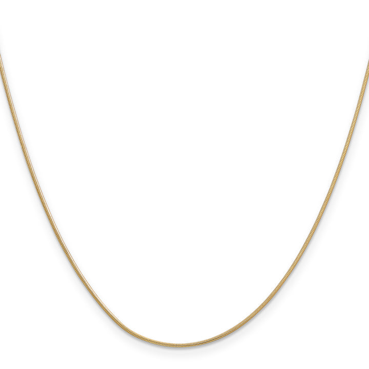 14k .9mm Round Snake Chain