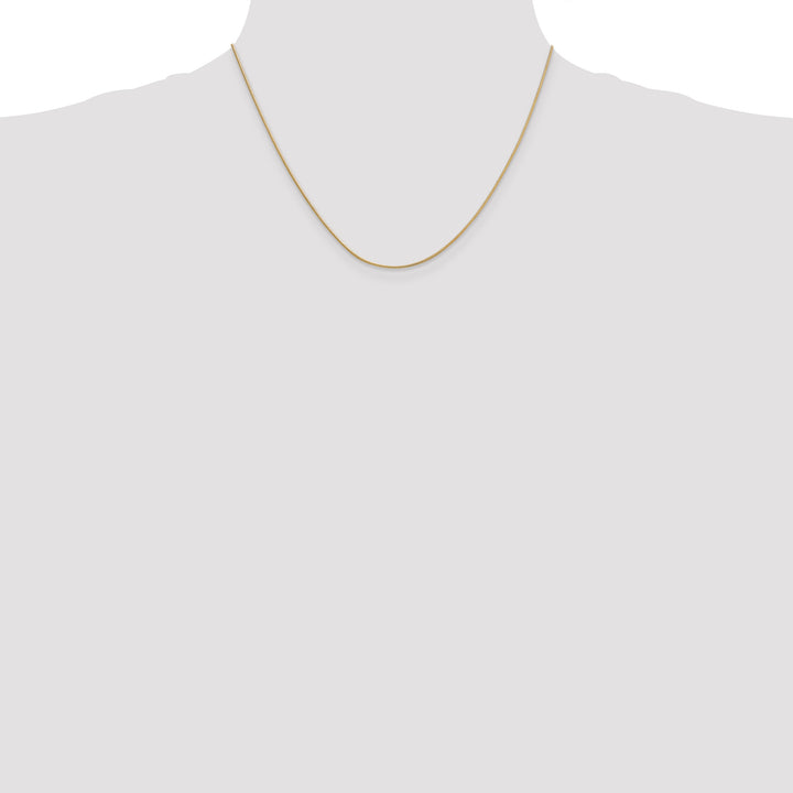 14k .9mm Round Snake Chain