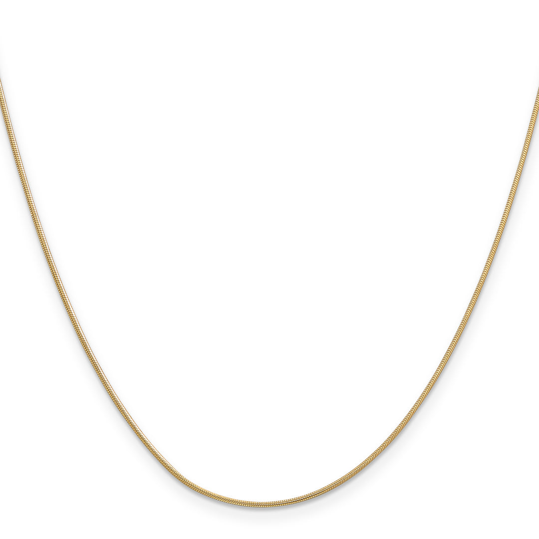 14k .9mm Round Snake Chain