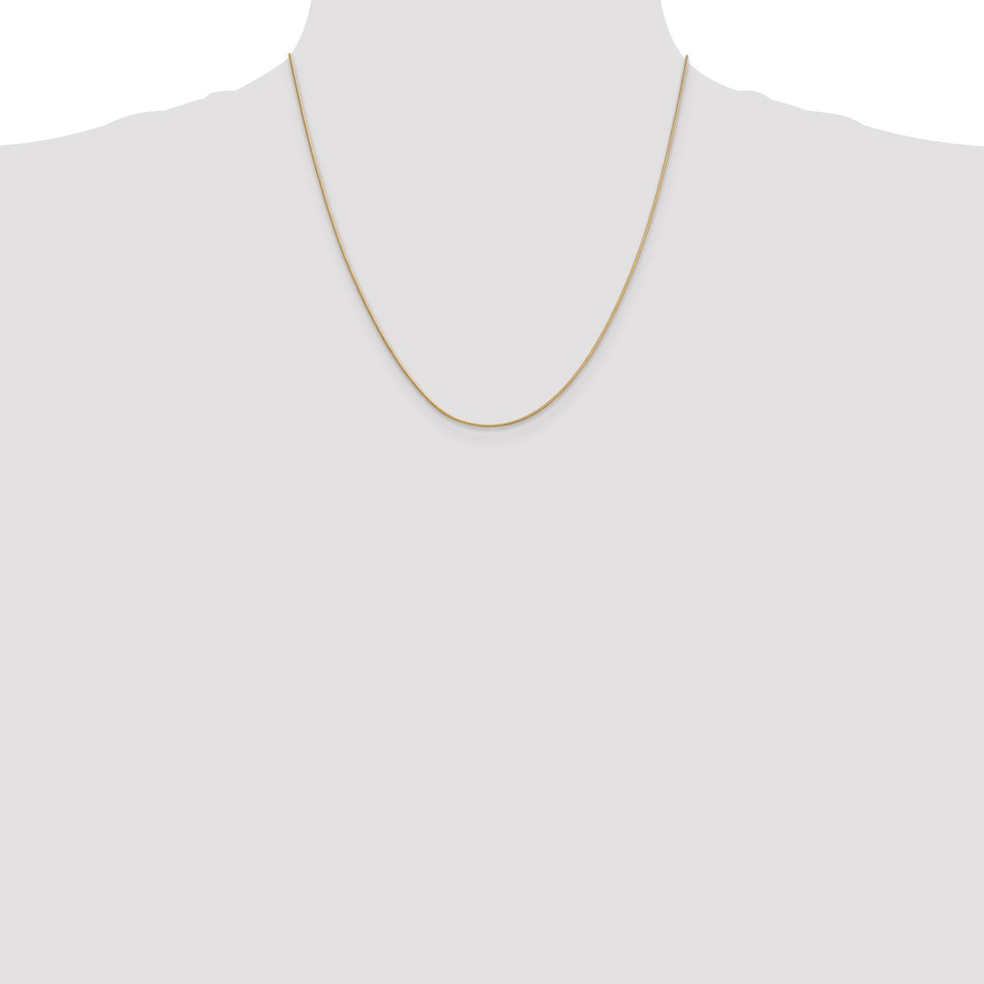 14k .9mm Round Snake Chain
