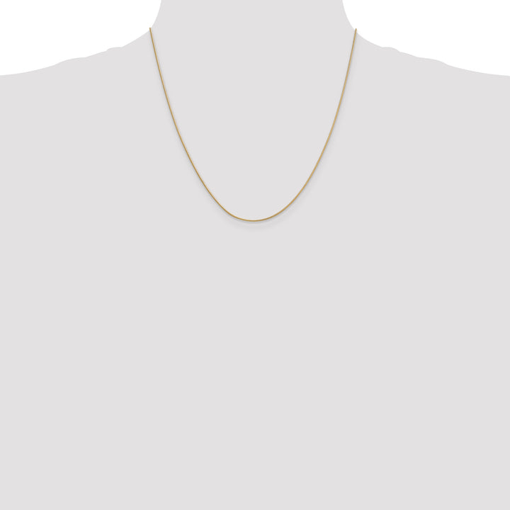 14k .9mm Round Snake Chain