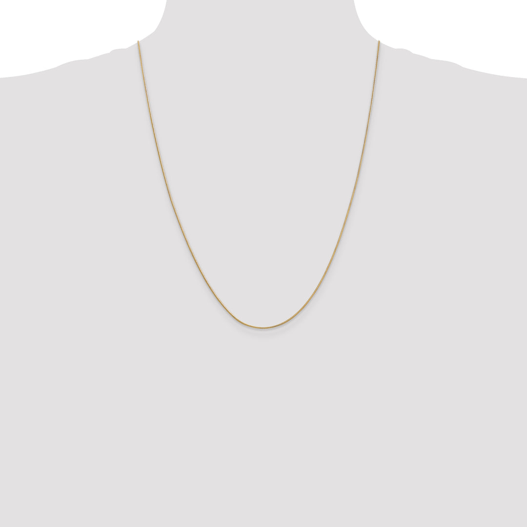 14k .9mm Round Snake Chain