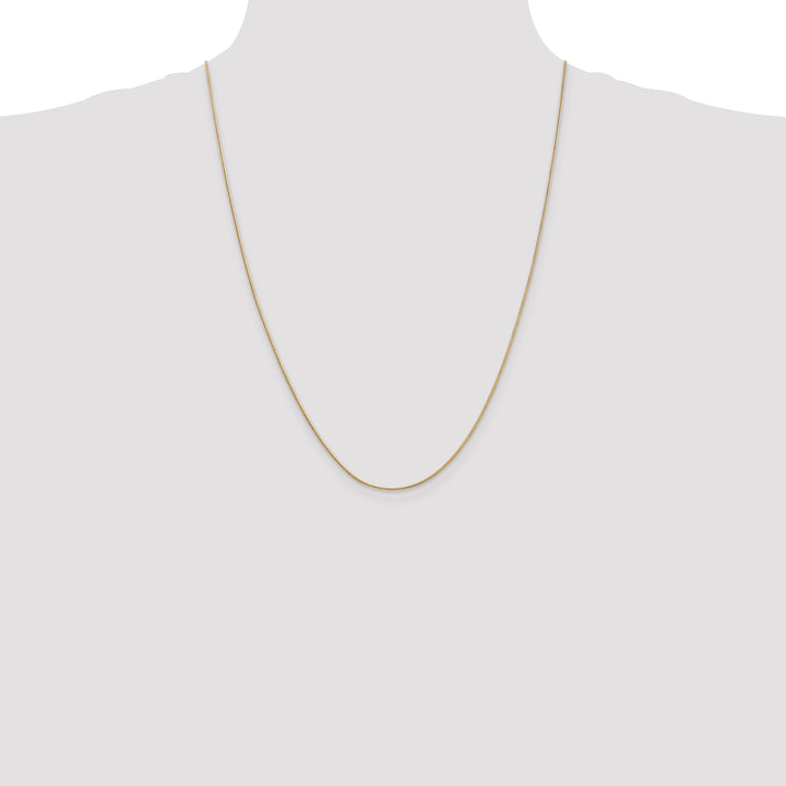 14k .9mm Round Snake Chain
