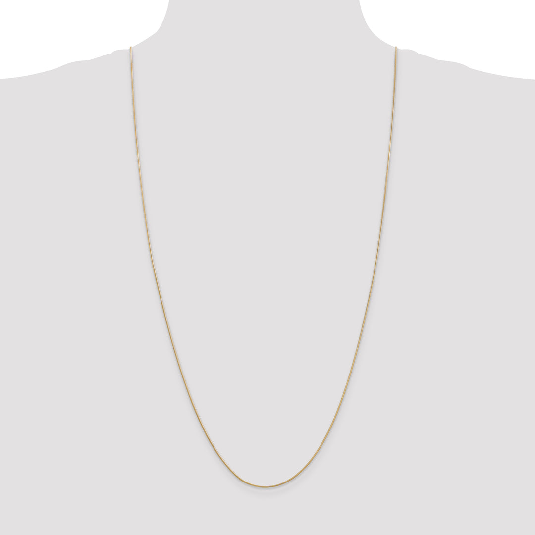 14k .9mm Round Snake Chain