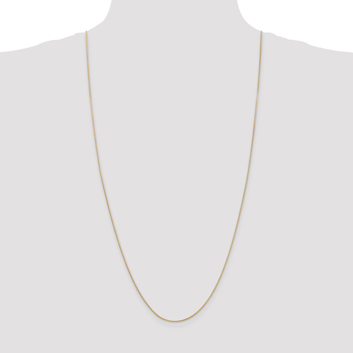 14k .9mm Round Snake Chain