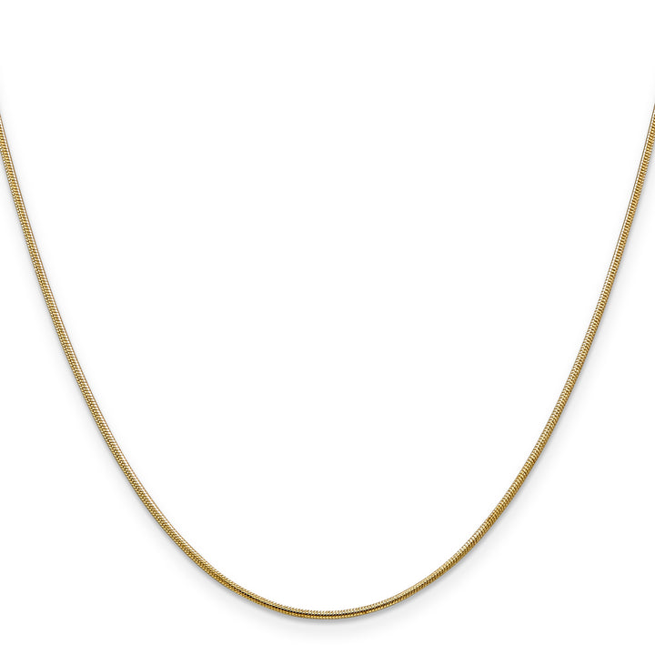 14k 1.1mm Round Snake Chain