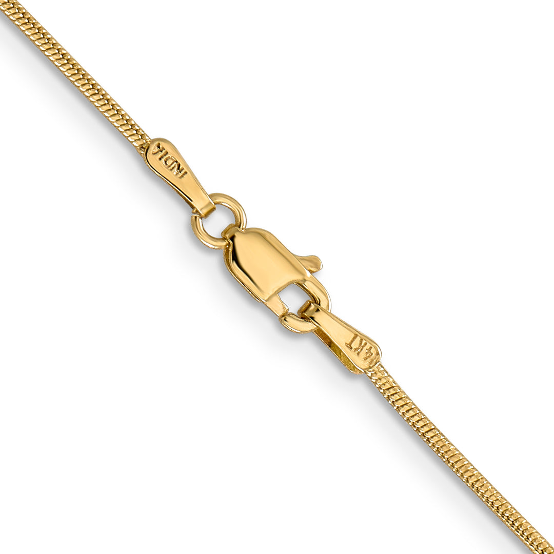 14k 1.1mm Round Snake Chain