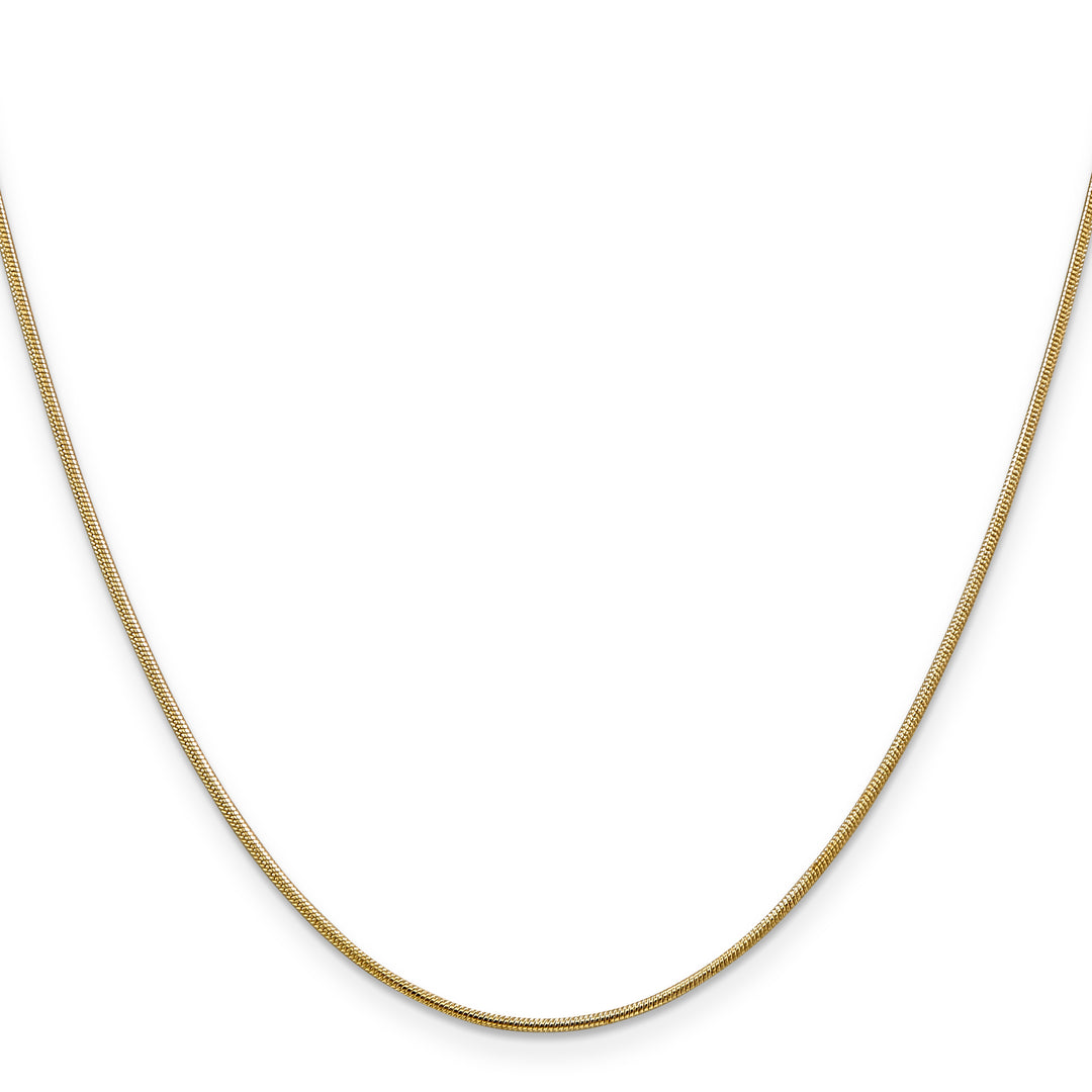 14k 1.1mm Round Snake Chain