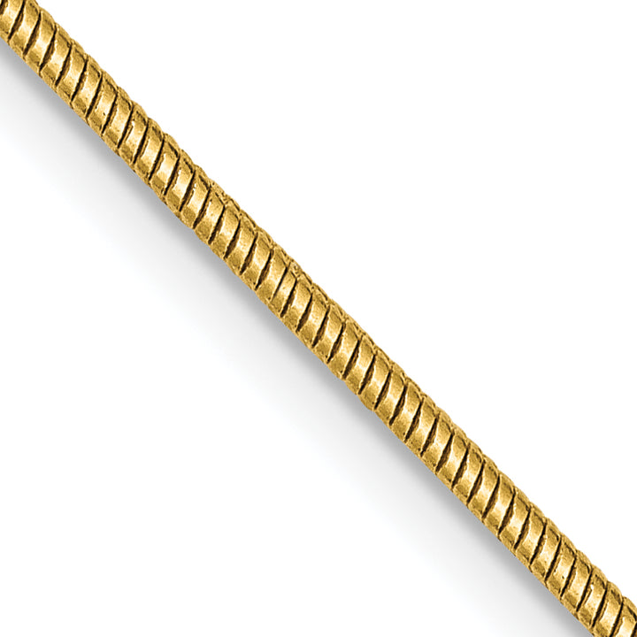 14k 1.4mm Round Snake Chain