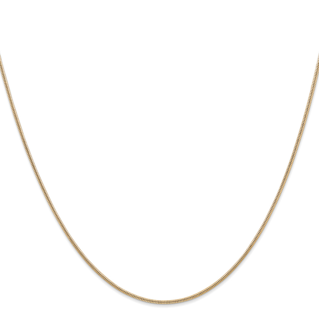 14k 1.4mm Round Snake Chain