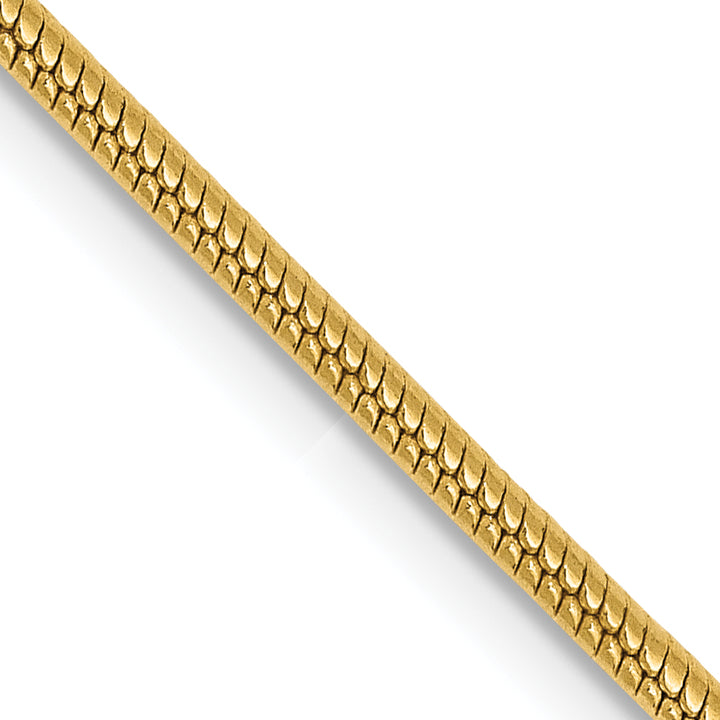 14k 1.6mm Round Snake Chain