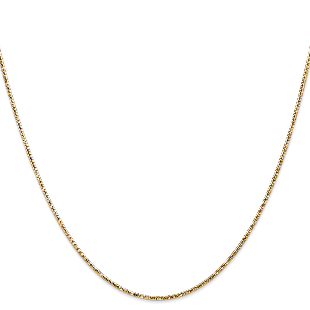 14k 1.6mm Round Snake Chain