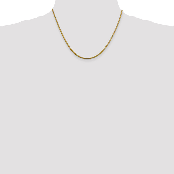 14k 1.85mm Round Snake Chain