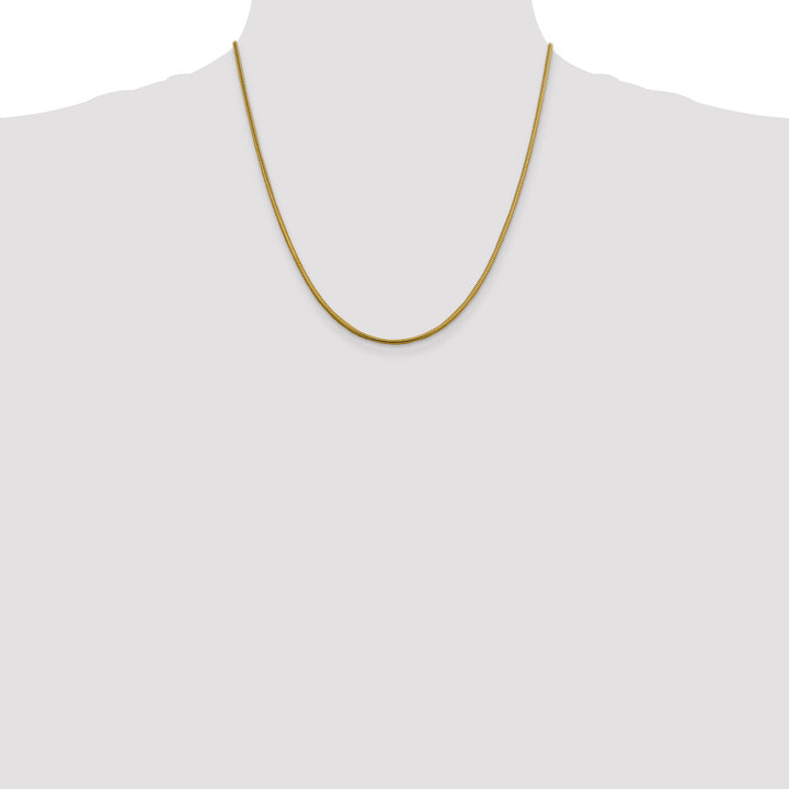 14k 1.85mm Round Snake Chain