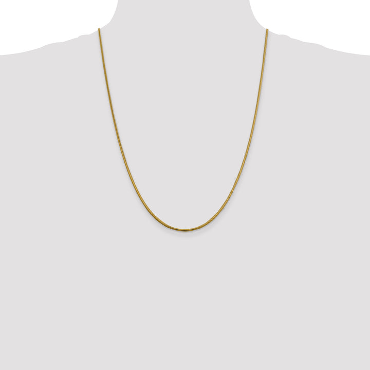 14k 1.85mm Round Snake Chain