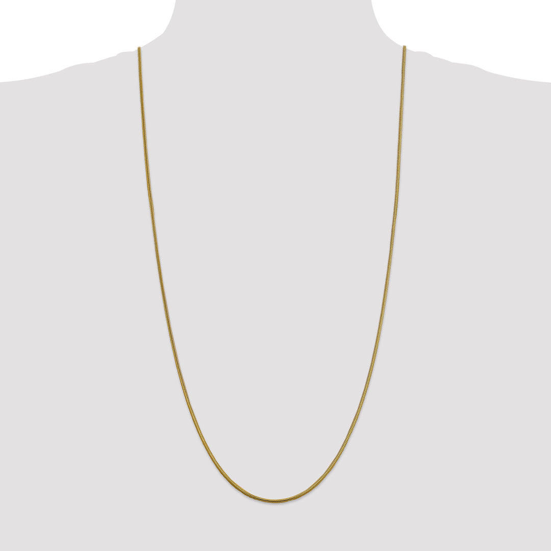 14k 1.85mm Round Snake Chain