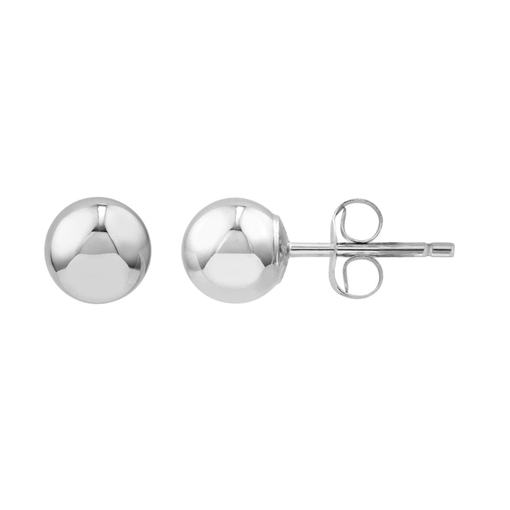 5mm Polished Ball Stud Earrings