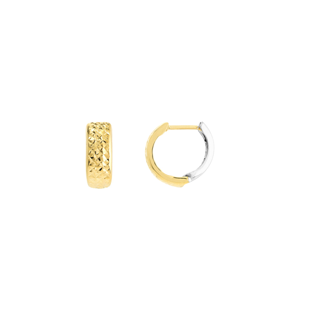 Two-Tone Reversible Hoop Earrings