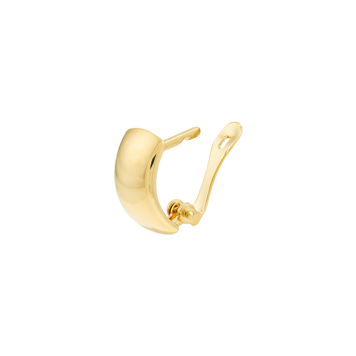 Polished Curve Earrings on Leverback