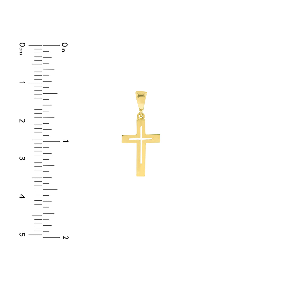 Cutout Cross Pendant